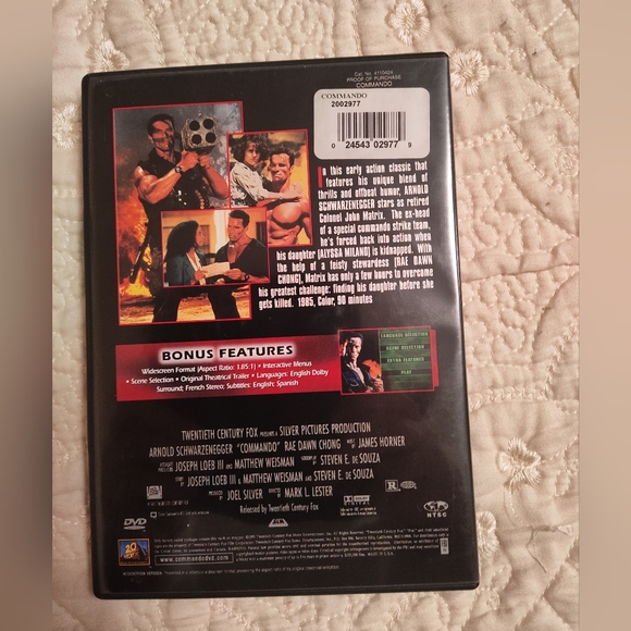 DVD sale...3 for $15...Commando movie with Arnold Schwarzenegger - Picture 2 of 3